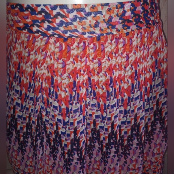 Laundry by Shelli Segal Los Angeles Multi colored pull on skirt size 6 - Picture 5 of 8